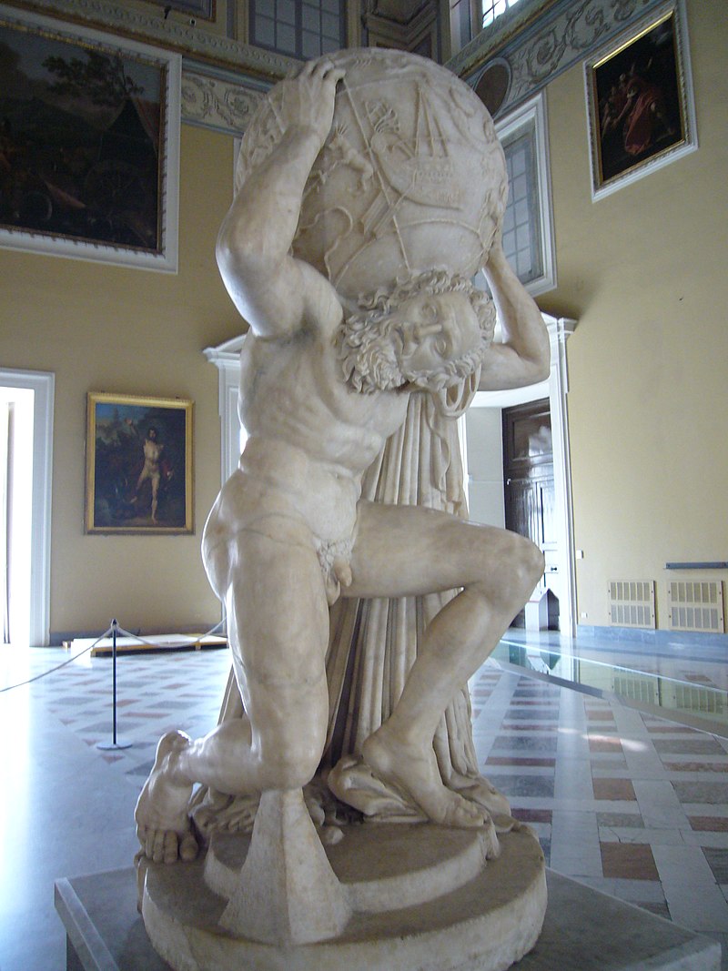 Atlas sustine cerul pe umerii sai