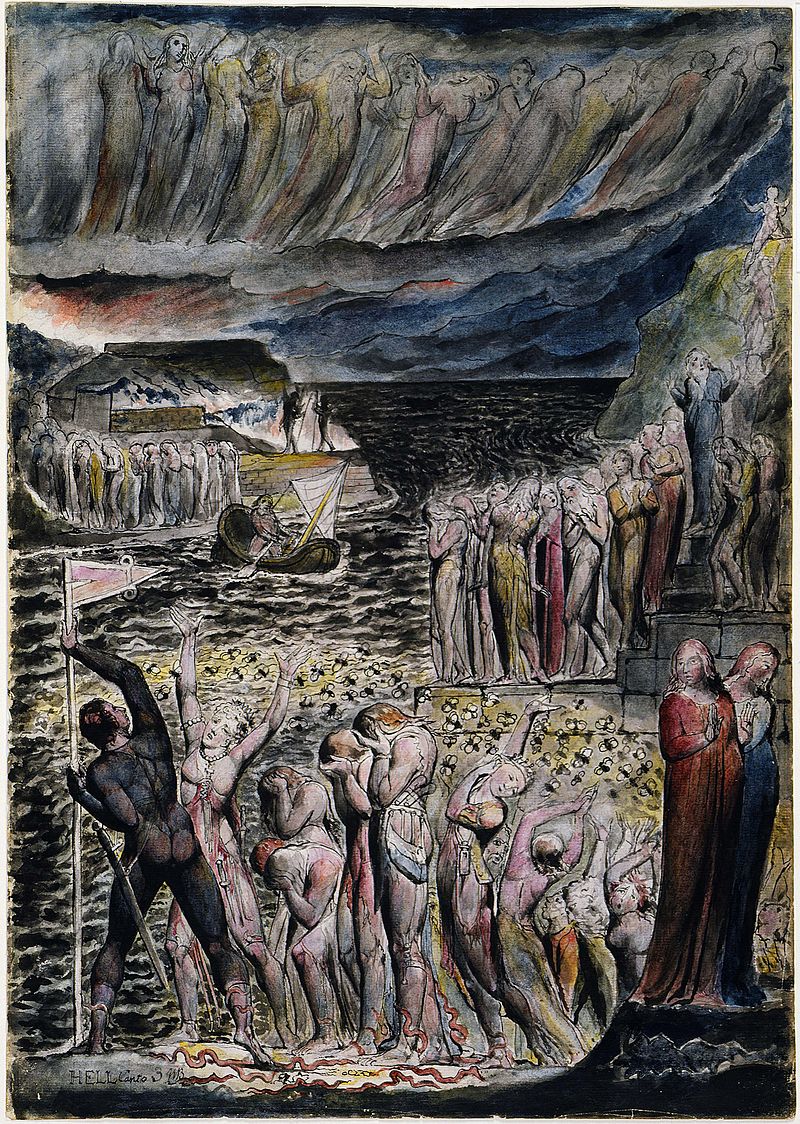 William Blake, Vestibului iadului si capturarea sufletelor
